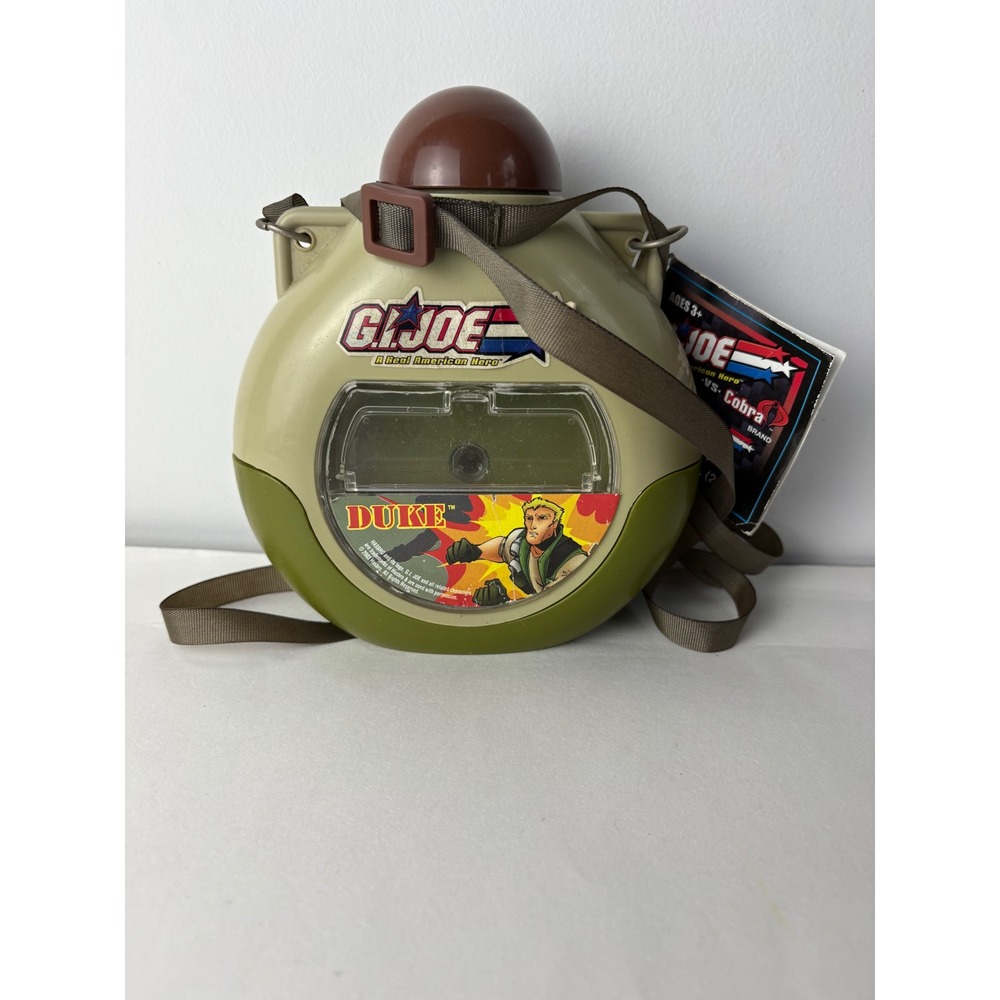 GI Joe Duke Plastic Canteen Toy 2003 Houston Harvest Vintage NO Candy w Tag